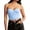 Blue, variant on High Waist Shapewear For Seamless Torso Firm Compression Bodysuit,Color:White