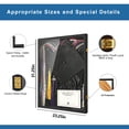 thumbnail image 6 of Large Graduation Shadow Box - 2PC-Graduation Gown Display, Wall-Mount Lockable Graduation Display Frame with Acrylic Glass Door for Graduation Keepsakes, Cap and Gown, Dioplma, Large Black, 6 of 6