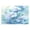 Blue Water Blooms, variant on Set of 6 Placemats Heat & Wear Resistant Individual Mat for Table Kitchen Decoration or Outdoor The Yellow Bus Logo 18*12in