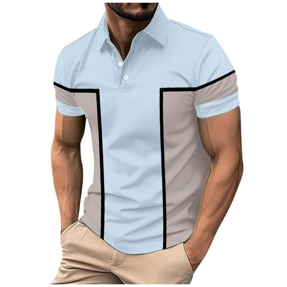 NLLSHGJ Shirts for Men Short Sleeve Men's Summer Round Neck Short Sleeve Men's Home Po Lo Shirt Casual Sports T Shirt Mens Undershirts Long Sleeve Thermal Mens Button up Shirts Short Sleeve Pattern