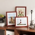 thumbnail image 2 of Wooden Photo Frame with Matboard-versatile Wall & Tabletop Display, Sturdy Build for Photos, Includes Optional Prints (1 Frame),Wine, 2 of 6