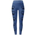 thumbnail image 3 of Jjayotai Womens Football Leggings, Tummy Control High Waist Yoga Pants, Workout Running Gym Leggings, Compression Yoga Pants Blue L, 3 of 3