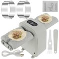 thumbnail image 1 of Electric Dumpling Maker Double Head Dumpling Maker Press Automatic Dumpling Maker Machine with Spoon Brush Rechargeable Dumpling Maker Mold with 2 Modes Household Dumpling Maker Press for Kitchen, 1 of 10