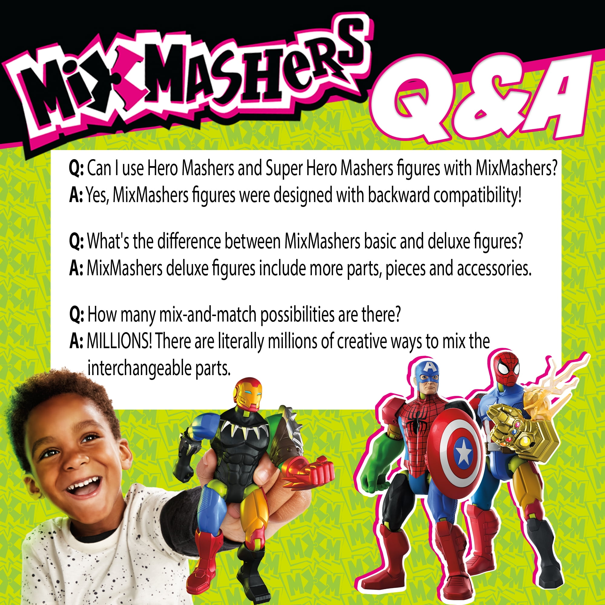 MixMashers Marvel Spider-Man Iron Spider Toy, 5” (12 cm) Mix-&-Match Deluxe Figure, 4+