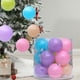 thumbnail image 4 of Juego de adornos de bola de Navidad Macaron | Plástico multicolor, 6 cm, decoraciones para árboles navideños irrompibles • Ligero | Fácil de colgar | Ideal para fiestas, bodas, decoración del hogar, 4 of 7