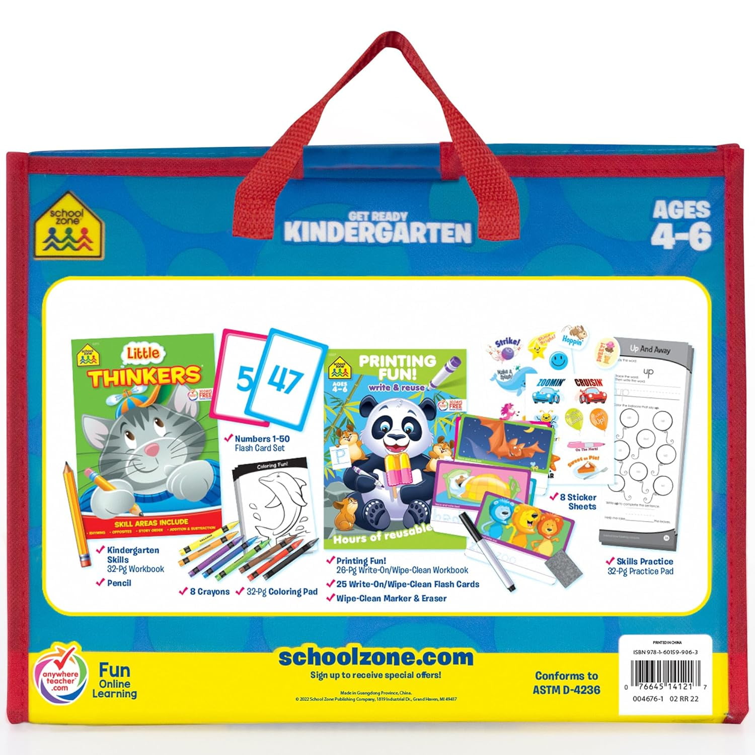 School Zone Get Ready Kindergarten Learning Playset Ages 4-6