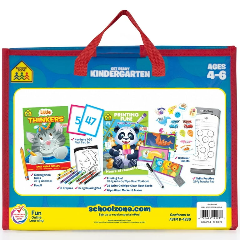 School Zone Get Ready Kindergarten Learning Playset Ages 4-6
