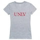 W Republic Vêtements 520-137-H08-01 Université de Nevada & 44; Las Vegas Femmes Phoque Tee-Shirt - Heather Gris & 44; Petit – image 1 sur 1