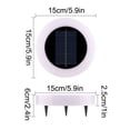 thumbnail image 4 of Xihbxyly Lámpara Solar de Pie, Versátil Luz Enterrada, Iluminación Exterior de Bajo Consumo, Resistente Al Agua, Ideal para Jardín, Ideal para Escaleras de Patio, Fácil Instalación, Juego de 2 Unidad, 4 of 7
