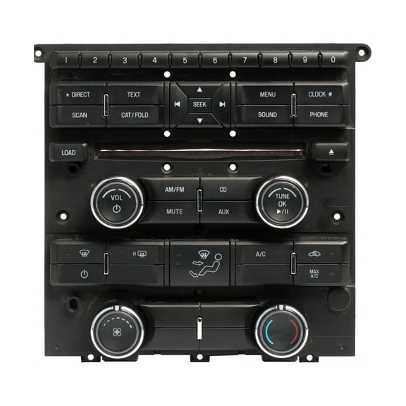 Restored 2014 Ford Mustang Audio and Temperature Control Panel Part Number ER3T18A802AA (Refurbished)