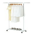 thumbnail image 1 of yeacher HOME ORGANIZER Removable Garment Rack Rolling Clothes Rack Holder Storage Organizer with Bottom Shelf Adjustable Height Length for Home Bedroom, 1 of 8