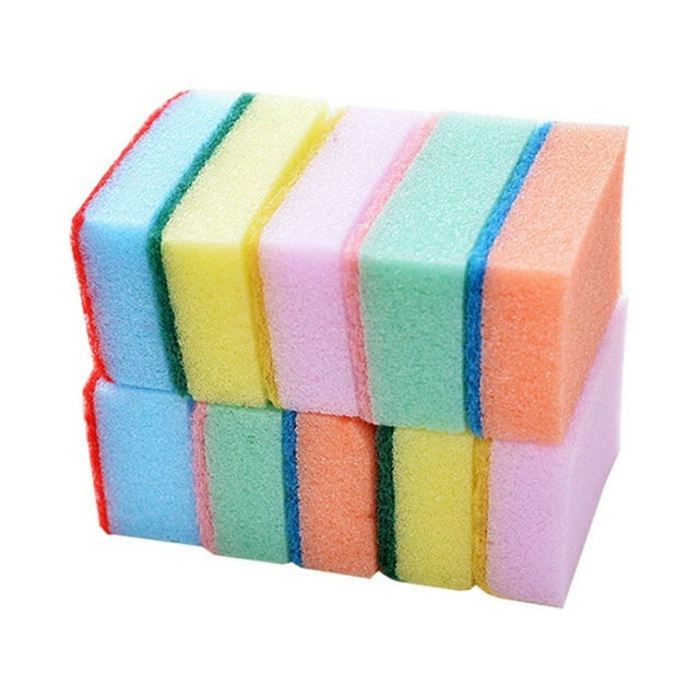 Cleaning Tool,10pcs/ Set Durable Cleaning Cleaning Spongefor Dishes Cleaning Sponge Streamlined Design