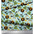 thumbnail image 3 of Soimoi Poly Georgette Fabric Coin Pot & Cups Print Sewing Fabric Yard 42 Inch Wide, 3 of 3