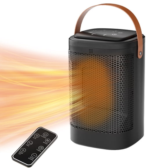 Calefactor eléctrico cerámico PTC de 1200 W para uso en interiores.