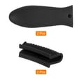 thumbnail image 3 of 4pcs Cast Iron Skillet Handle Cover, Silicone Hot Handle Holder, Nonslip Heat Resistant for Frying Pan Black, 3 of 6