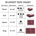 thumbnail image 4 of Sacred Thread Fleece Blanket South Western, Reversible Mexican, Vibrant Aztec Blankets and Throws for Aztec Decor for Home (Purple Flannel / Sherpa) (Throw (40''x60''), 4 of 10
