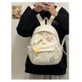 thumbnail image 3 of Mochila de lona de gran capacidad para mujer, morral informal Y2k, bolso de hombro, mochila escolar para adolescentes y niñas, 3 of 5
