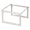 thumbnail image 2 of Plastic Snap-Together Hanging Folder Frame, Legal/letter Size, 18" To 27" Long, White/silver Accents | Bundle of 5 Boxes, 2 of 4