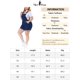 thumbnail image 5 of Plus Size Overalls Denim Pants for Women Roll Hem Chambray Shorts Pants Blue 4X, 5 of 7