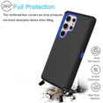 thumbnail image 5 of Galaxy S24 Ultra Cases, 3 in 1 Sturdy Phone Case for Samsung Galaxy S24 Ultra,Takfox Full-Body Shockproof Drop Protection Hybrid Bumper Rugged Rubber Cover Defend Matte Armor Phone Case -Blue, 5 of 10