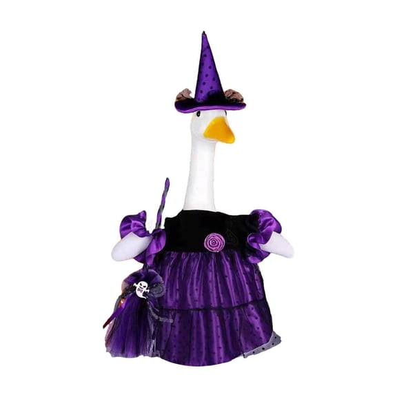 Goose Outfits Festival Decorative Clothing Set for 23-24 Inch Geese, 100% Polyester Easy Dress Up Costume for Yard Porch Garden Holiday Decoration, Easter Christmas Thanksgiving