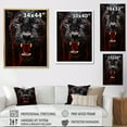 thumbnail image 4 of Designart "Black Red Panther SBlueth And Strength" Animals Floater Framed Wall Decor, 4 of 7