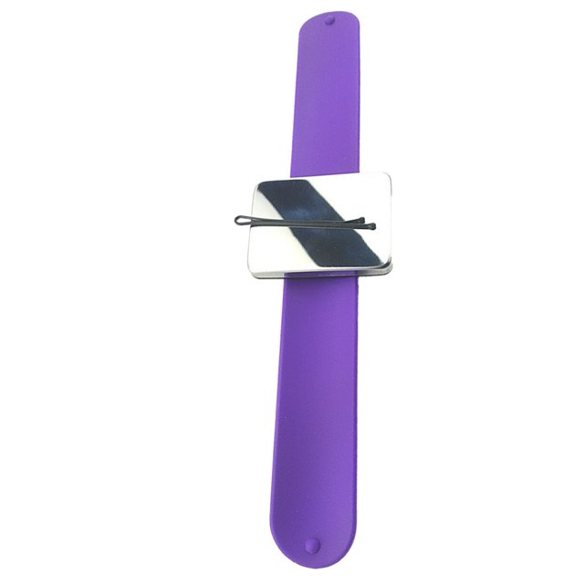 Soidarity Alfiletero Quicky-stick Compact Cuff Delicado Conveniente Herramienta de peluquería Accesorio de peluquería para Cuidado del cabello violeta