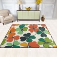 thumbnail image 2 of Yayeee Area Rugs for Living Room 6.7'x4.8' Indoor Non Slip Washable Bedroom Carpet, White Clover Pattern, 2 of 5