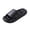 Black, variant on Willtoo Mens Shower Shoes Open Toe Non Slip Slides Comfortable Hollow Drain Slip on Sandals Lightweight Pool Slippers