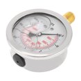 thumbnail image 4 of Hydraulic Water Pressure Gauge Meter Measuring Tool, Double Scale, Clear Number Markings, Metal Case, 4 of 8