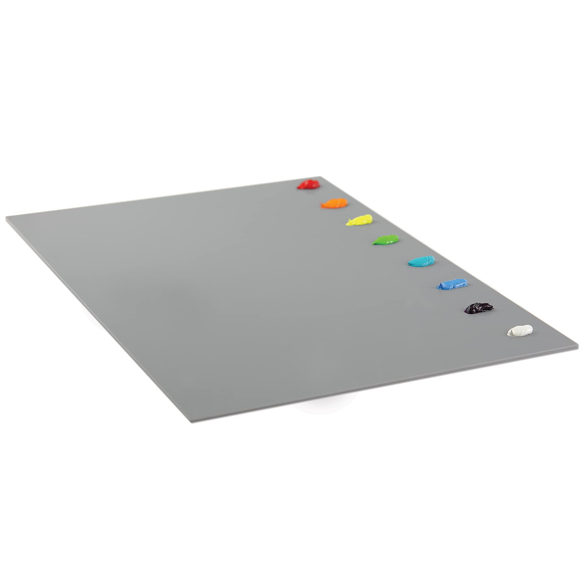 New Wave Easy View Grey Acrylic Palette - Tabletop, 12" x 16"