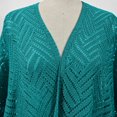 thumbnail image 5 of MSJUHEG Crochet Cardigans for Women 3/4 Batwing Sleeve Cardigan for Dress Tie Front Tops Knit Cardigans Lightweight Cardigans Loose Knit Women's Shrug Sweaters Hollow Out Boho Mint Green One Size, 5 of 9