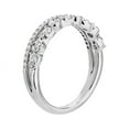 thumbnail image 2 of Diamond-Capitals 0.25 Ct Fine Round Cut Moissanite Wedding Eternity Band for Fiance Solid 18K White Gold Size 3.5, 2 of 7