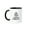 Black/White, variant on 3drose, Keep Calm and Let Daxton Handle It - Funny Personal Name, 15oz Mug