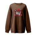 thumbnail image 4 of Meichang Chandails en Molleton Graphiques pour Femmes Surdimensionnés pour la Saint-Valentin Hauts Mignons Chandails en Molleton Graphiques Amour Manches Longues Col Rond Décontracté, 4 of 4