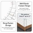 thumbnail image 2 of Casa Platino 100 Cotton Sheets Set – 3 Piece Twin Bed Sheet For Kids, All-Season Comfort with Percale Weave, twiny Elasticized 15”Deep Pocket, Easy to Wash – Windowpane, 2 of 7