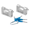 thumbnail image 1 of Candado PULLMAN, resistente, con llaves iguales, 80 mm, alta seguridad (paquete de 2), 1 of 5