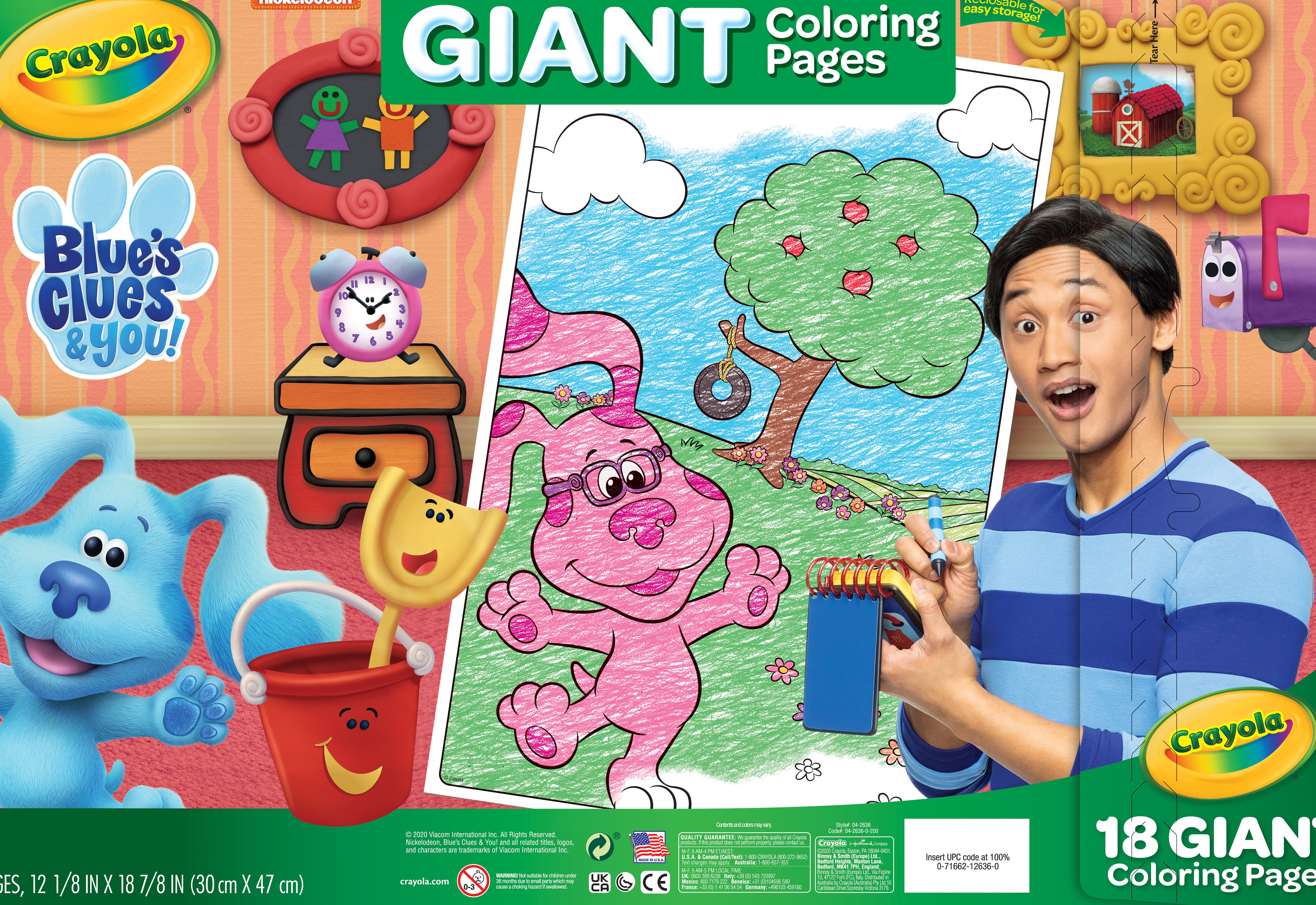 Crayola Giant Coloring Book Featuring Blue'S Clues, Beginner Child, 18