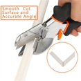 thumbnail image 5 of 45-135 Degree Angle Shear Miter Cutter Multifunctional PVC PE Plastic Pipe Scissors Hand Shear For Housework Home Decor Plumbing Tile Decoration, PVC Pipe, Quarter Circle red and black, 5 of 5