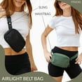 thumbnail image 2 of FITKICKS Airlight Belt Bag Lightweight Fanny Pack, Waist Pouch with Adjustable Strap - Black, 2 of 6