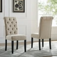 thumbnail image 2 of Roundhill Furniture Leviton Urban Style Dining Set, 30'' Height Table with 4 Chairs and Bench, Tan, 2 of 9