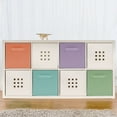 thumbnail image 4 of Ensemble de 6 Bacs de Rangement Cubiques - Paniers Pliables en Tissu aux Couleurs Pastel Classiques, 4 of 5