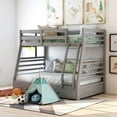 thumbnail image 6 of Bowery Hill Twin Over Full Bunk Bed with Storage in Gray, 6 of 6