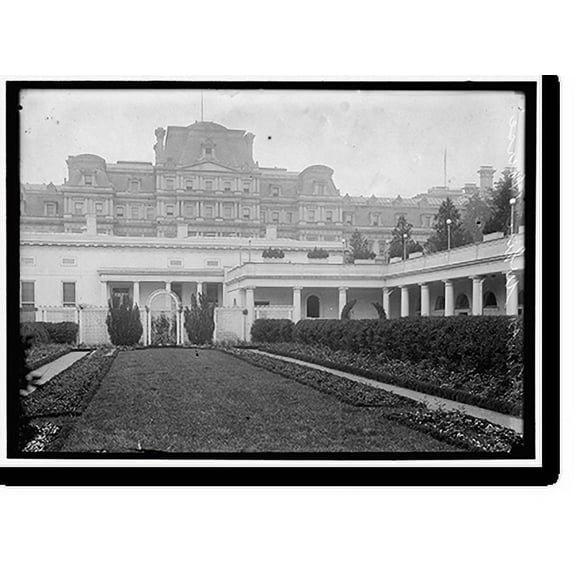 Historic Print, WHITE HOUSE. ROSE GARDEN, 16" x 20"