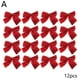 thumbnail image 3 of Paquete de 12 adornos navideños con lazos, lazos dorados, plateados y rojos, decoración para árbol de Navidad de Año Nuevo para festivales en casa, Navidad 2024, 3 of 5