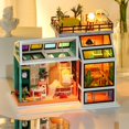 thumbnail image 1 of Artesanía Casa miniatura Caja de batería Jardín de invierno Casa de Artesanal Rompecabezas 3D Autoensamblaje para niñas CUTICAT Casa de muñecas de artesanía, 1 of 8