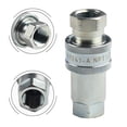thumbnail image 1 of 1pc ISO-A Threaded NPT Joint Quick Release Fitting NPT ISO A Hydraulic Coupling Connector Quick-change Oil Pipe Connection, 1 of 9