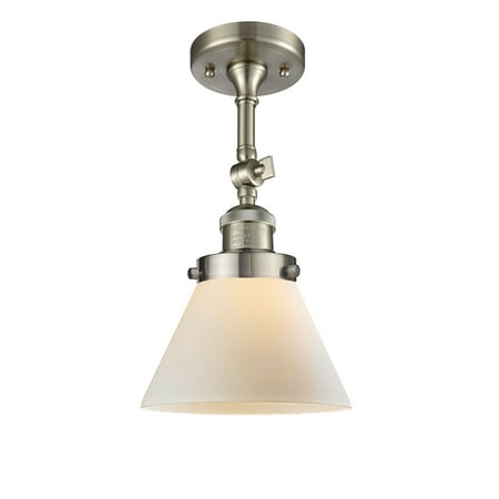 

Innovations Lighting 201F Large Cone Large Cone 1 Light 8 Wide Semi-Flush Ceiling Fixture