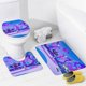 thumbnail image 4 of Cosmonious High-theme 4-Piece Shower Curtain Set with Rugs, Waterproof Bathroom Decor Set Includes Bath Mat, U-Shaped Rug, Toilet Lid Cover and Curtain with Hooks, 4 of 6