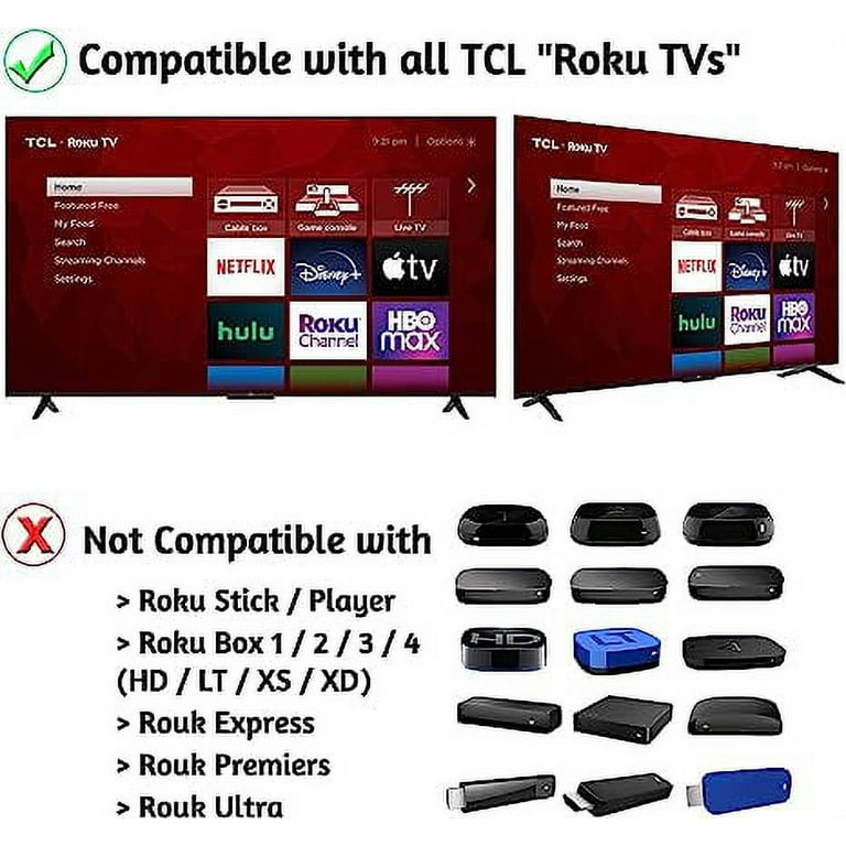 TCL RC280 TV Remote Control, Netflix Disney HBOMAX Apple TV